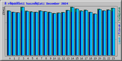 Óránkénti használat: December 2024